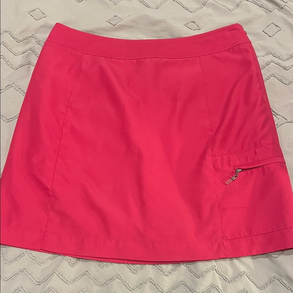 Izod Women's Pink Skirt Skort Shorts x-tra dry golf tennis pickleball 6